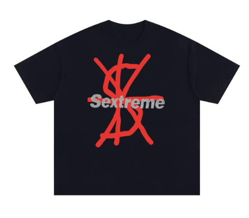 S26  BLACK SEXTREME LOGO TEE