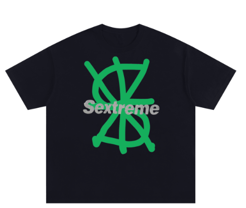 S26  BLACK SEXTREME LOGO TEE