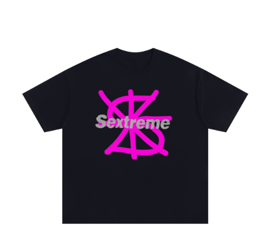 S26 SEXTREME BLACK LOGO TEE